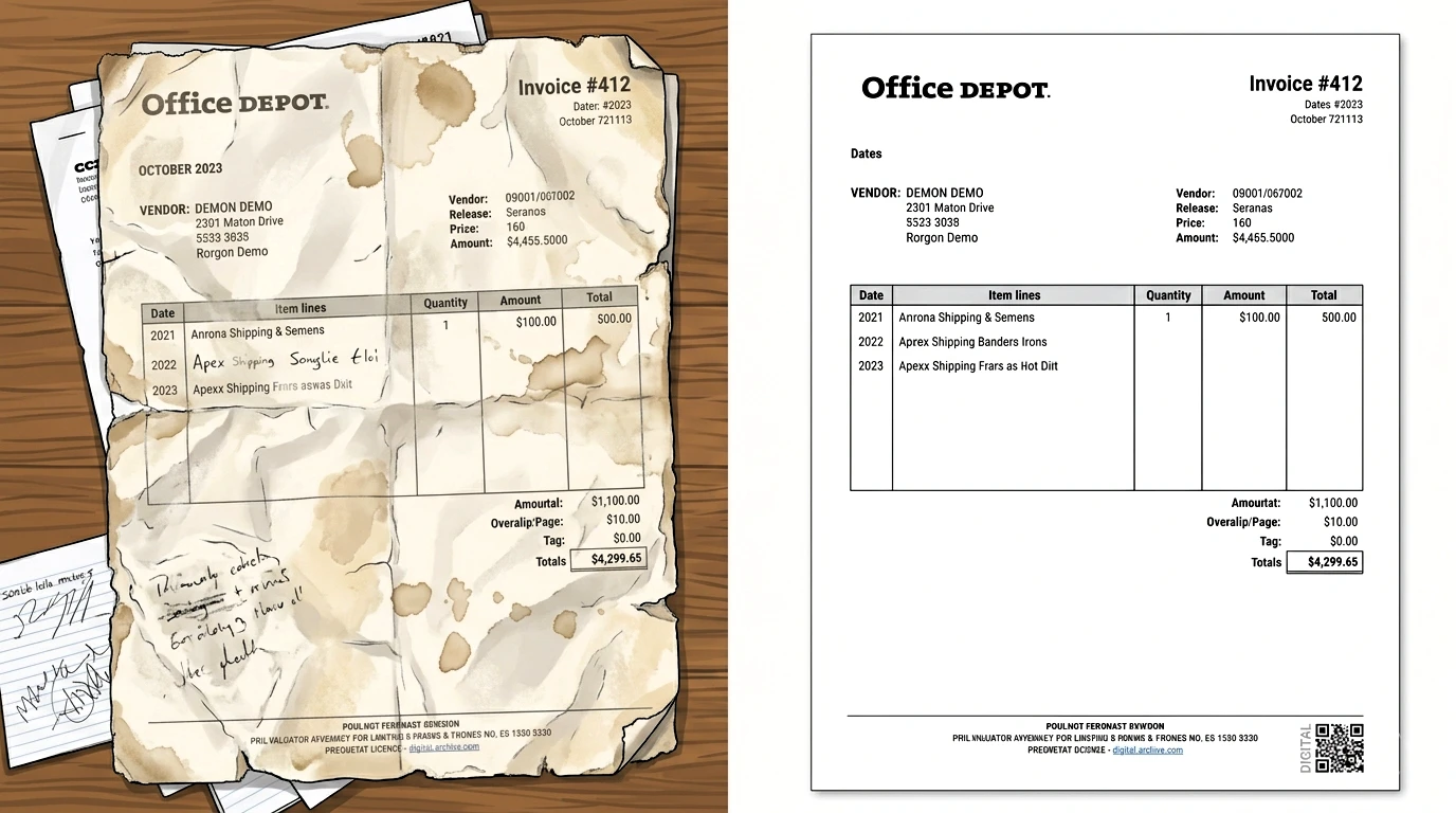 old invoice extracted-results
